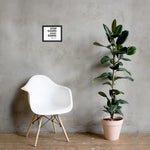 S.W.S.D Framed photo paper poster